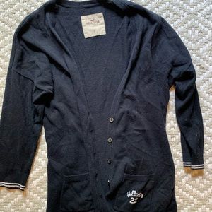 Women’s Hollister navy almost black cardigan